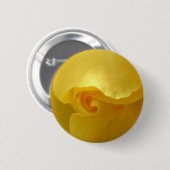 Gele rozenButton Ronde Button 5,7 Cm (Voorkant /achterkant)