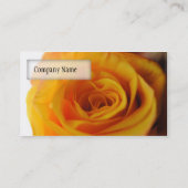 Gele rozendichte visitekaartje (Achterkant)