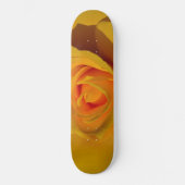 Gele rozengeel, gele oranje bloem persoonlijk skateboard (Voorkant)