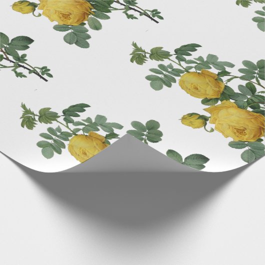  gele rozengeschenk cadeaupapier (Hoek)