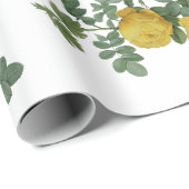 gele rozengeschenk cadeaupapier (Rol Hoek)