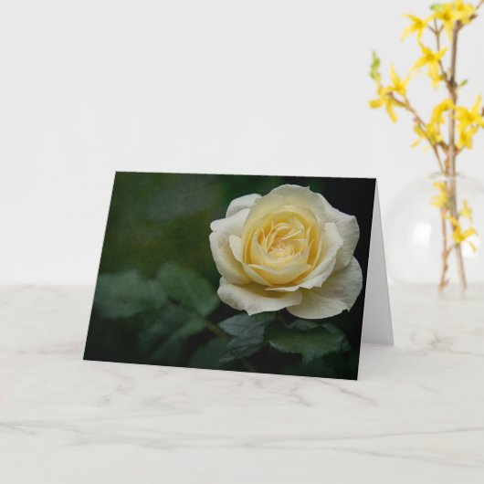 Gele rozenkaart kaart (Gele Bloem)