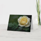 Gele rozenkaart kaart (Voorkant)