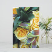 Gele Rozenknoppen Briefpapier (Staand voorkant)