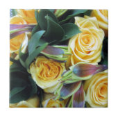 Gele rozenknoppen tegeltje (Voorkant)