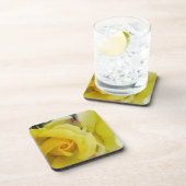 Gele rozenOnderzetters Bier Onderzetter (Rechterzijde)