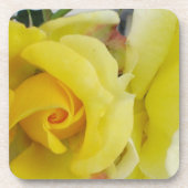 Gele rozenOnderzetters Bier Onderzetter (Voorkant)