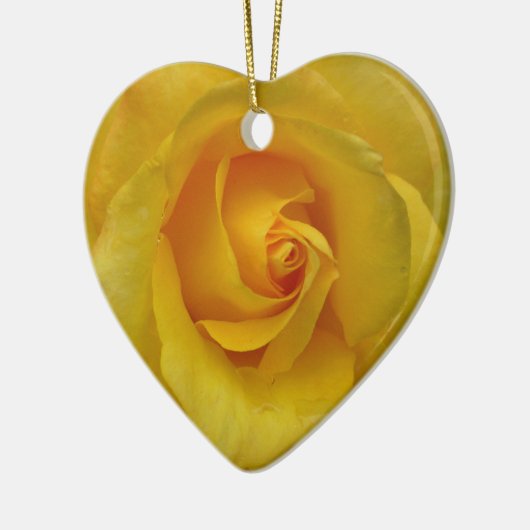 Gele rozenornament Romantic Roos Decoraties (Links)