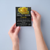 Gele rozenroos, bloemkool Adverteren broekroes Flyer (Hand)