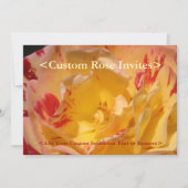 Gele rozenrozen - Aangepaste feestdagen Kaart (Voorkant)
