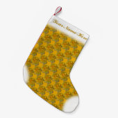 Gele rozenrozenstaart Roos kerststooking Kleine Kerstsok (Voorkant (Hangend))