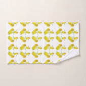 Gele rozenstof. bad handdoek (Handdoek)