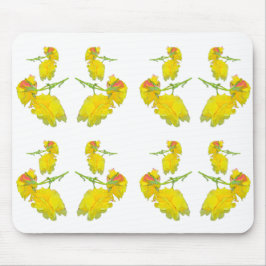 Gele rozenstof. muismat