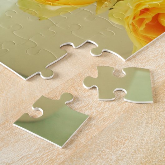 gele rozenstrook legpuzzel (Zijkant)