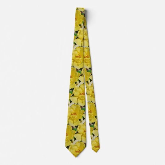 Gele rozenStropdas Stropdas (Voorkant)