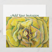 Gele rozenzwijn Aangepaste Rozen Kaart (Voorkant / Achterkant)