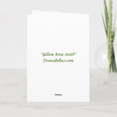 Gele rozenzwirWenskaarten Kaart (Achterkant)