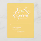 Gele RSVP Briefkaart (Voorkant)
