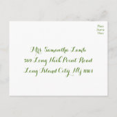 Gele RSVP Waterverf Citroenen Groene Bruiloft Uitnodiging Briefkaart (Achterkant)