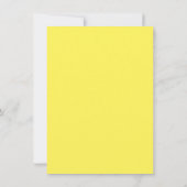 Gele Rubber Duck Baby shower Uitnodiging (Achterkant)