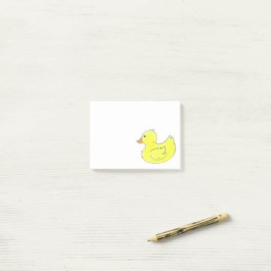 Gele Rubber Duck Bath Bathtub Speelgoed Ducky Duck Post-it® Notes (Op bureau)