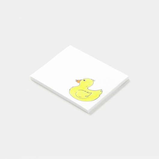 Gele Rubber Duck Bath Bathtub Speelgoed Ducky Duck Post-it® Notes (Schuin)