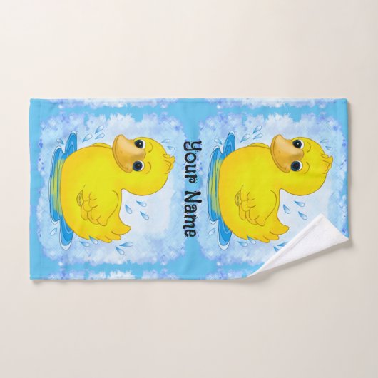 Gele Rubber Duck Bath Handdoek (Handdoek)