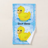Gele Rubber Duck Bath Handdoek (Handdoek)