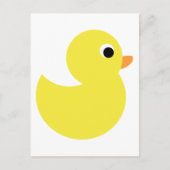 Gele Rubber Duck Briefkaart (Voorkant)