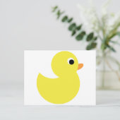 Gele Rubber Duck Briefkaart (Staand voorkant)