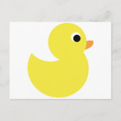 Gele Rubber Duck Briefkaart (Voorkant)