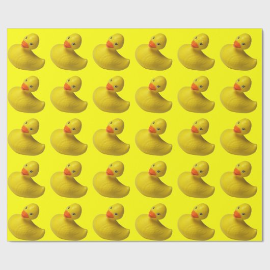 Gele Rubber Duck Cadeaupapier (Vlak)