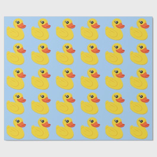 Gele Rubber Duck Cadeaupapier (Vlak)