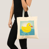Gele Rubber Duck Canvas tas (Voorkant (product))