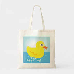 Gele Rubber Duck Canvas tas