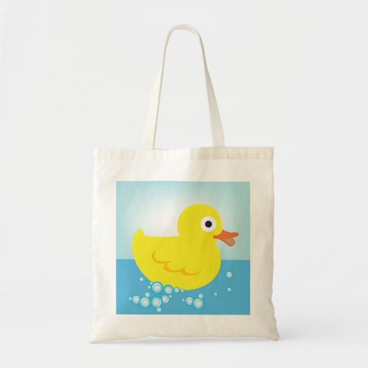 Gele Rubber Duck Canvas tas (Voorkant)