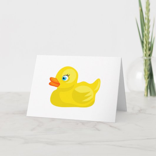 Gele Rubber Duck Kaart (Voorkant)