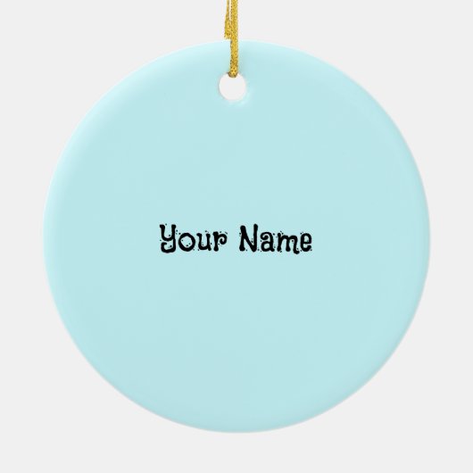 Gele Rubber Duck Keramisch Ornament (Achterkant)