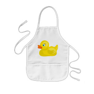 Gele Rubber Duck Kinder Schort