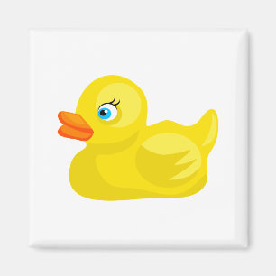 Gele Rubber Duck Magneet