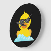 Gele Rubber Duck met zonnebril Grote Klok (Hoek)