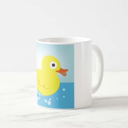 Gele Rubber Duck Mok (Voorkant rechts)