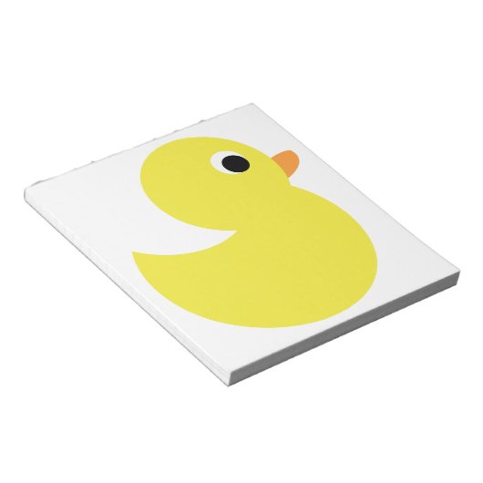 Gele Rubber Duck Notitieblok (Schuin)