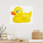 Gele Rubber Duck Poster (Keuken)