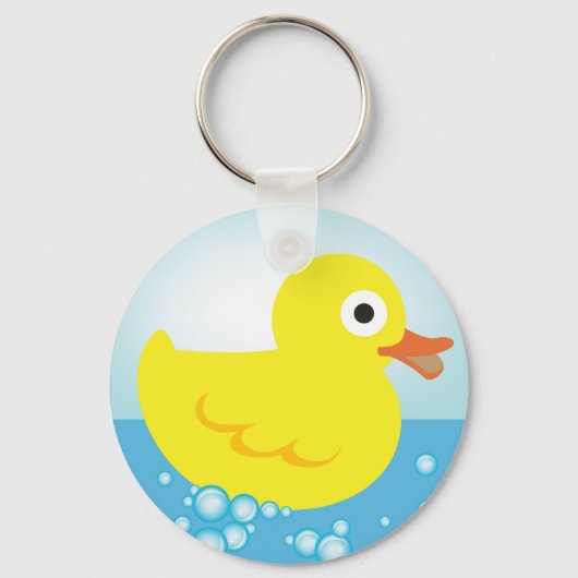 Gele Rubber Duck Sleutelhanger (Voorkant)