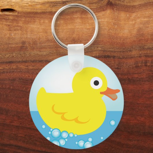 Gele Rubber Duck Sleutelhanger (Voorkant)