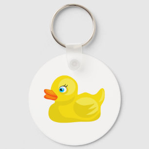 Gele Rubber Duck Sleutelhanger