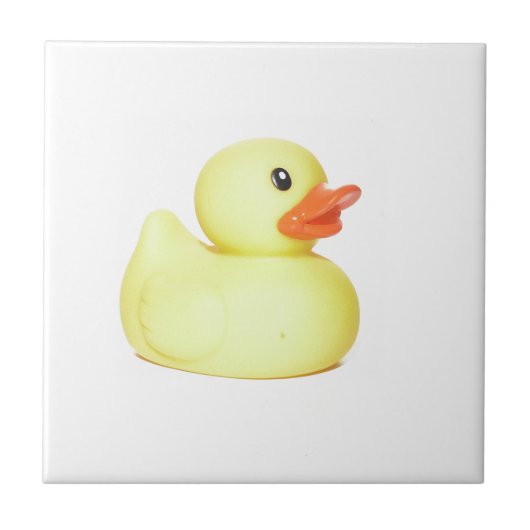 Gele Rubber Duck Tegeltje (Voorkant)