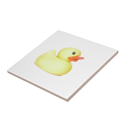 Gele Rubber Duck Tegeltje (Zijkant)
