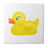 Gele Rubber Duck Tegeltje (Voorkant)